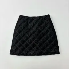 24aw 2024 BORDERS at BALCONY ボーダーズアットバルコニー キルティング ミニ スカート MINI SKIRT ブラック 系 サイズ 36 803-0040のサムネイル