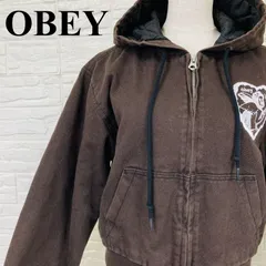 OBEY オベイ フードジャケット ブラウン 0306Kのサムネイル