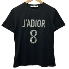 DIOR/ChristianDior(ディオール/クリスチャンディオール) 半袖Tシャツ サイズXS レディース - 黒×ライトグレー クルーネック/J'ADIOR