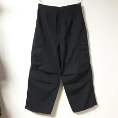 32/GU ブラック ワイド カーゴパンツ/32-1625