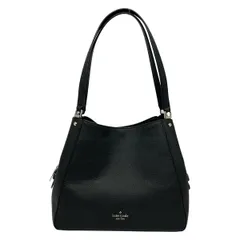 Kate spade(ケイトスペード) ショルダーバッグ レイラ ミディアム トリプル コンパートメント ショルダー バッグ WKR00344 黒 レザー
