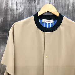 ＣＵＬＬＮＩ クルニ ２０－ＳＳ－０５３ 半袖 レイヤードプルオーバーシャツ ストライプ ベージュ サイズ２  _246023のサムネイル