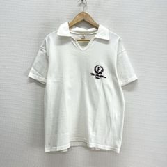 THE FLAT HEAD フラットヘッド ロゴ 襟付きTシャツ カットソー フロッキープリント 42 10134236