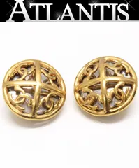 シャネル CHANEL ヴィンテージ ココマーク イヤリング ゴールド 93P 【72213】