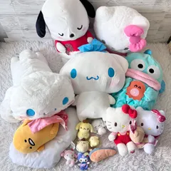 Sanrio サンリオ ぬいぐるみ 15点セット 大量まとめ売り ハンギョドン クロミ ポチャッコ シナモロール キティ ポムポムプリン 51