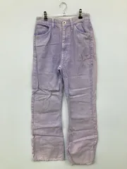 RODEO CROWNS ロデオクラウンズ デニムパンツ S パープル レギュラー ストレート ワイド・ルーズ 無地 フルレングス