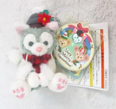 東京ディズニーシー ぬいぐるみストラップ Duffy's Christmas 2015 ジェラトーニ(白ニット/赤マフラー)/Duffy's Christmas Very Merry Snowtime 2015