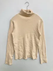 cepo セポ ニット/セーター M アイボリー ウール・ニット 無地 ミドル丈 長袖 タートルネック/ハイネック