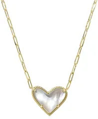 ケンドラスコット レディース アクセサリー ネックレス・チョーカー・ペンダントトップ レース Kendra Scott Imitation Pearl Ari Heart Statement Short Pendant Necklace Gold Ivory