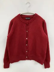 DAY CLOSET デイクローゼット カーディガン/ボレロ レッド 無地 ミドル丈 長袖