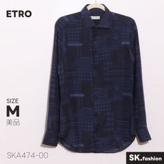 美品！ ETRO パープル 長袖シャツ 44 レギュラーカラー - メルカリ