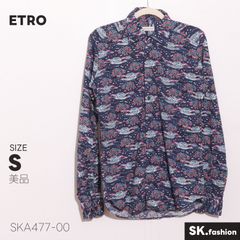 美品 ETRO トップス 総柄 コットン混 長袖 イタリア製 レギュラー 
