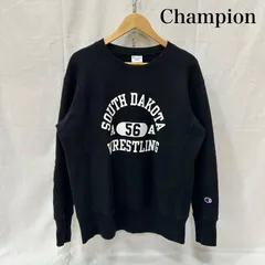 チャンピオン リバースウィーブ カレッジロゴ入り クルーネックスウェット 裏起毛 ブラック C8-Y021 メンズ M ISItems【USED】【古着】【中古】50155086