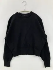 UNIQLO:C ユニクロシー スウェット S ブラック コットン 無地 長袖