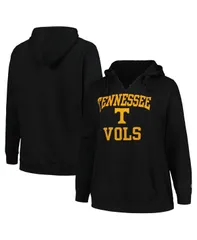 チャンピオン レディース アウター パーカー・スウェット プラスサイズ Tシャツ Champion Womens Black Tennessee Volunteers Plusize Heart Soul Notch Neck Pullover Hoodie