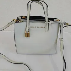 【ER263】NS21　MARC JACOBS　マークジェイコブス　レザー　2WAYバッグ　白