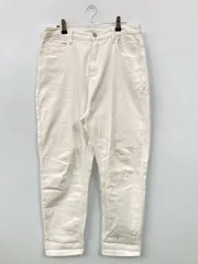 CLASSICAL ELF クラシカルエルフ デニムパンツ XL ホワイト 無地 スタンダード テーパード クロップド・半端丈