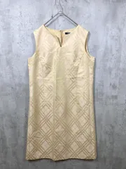 BURBERRY LONDON バーバリーロンドン 三陽商会 チェック柄 ノースリーブ ワンピース size15/ベージュ ■■◎レディース