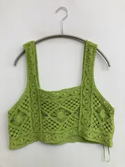 ZARA ザラ キャミソール M ライトグリーン レース カップなし