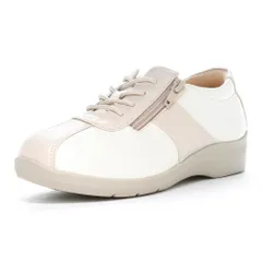 [イブ] スニーカー 195 レディース アイボリーコンビ 24.5 cm 4E [アイボリーコンビ] [Free Size]