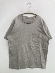 tk. ティーケー Tシャツ/カットソー L グレー 無地 クルーネック(丸首)
