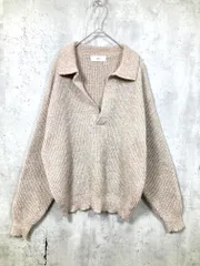 Bleme ブレム ドロップショルダー ミックススキッパー ニット セーター sizeS/ベージュ ■■ メンズ