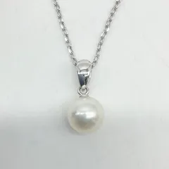 MIKIMOTO ミキモト 一粒パール 真珠 ペンダント ネックレス K18WG ホワイトゴールド 7mm 【中古】Aランク　5_421のサムネイル