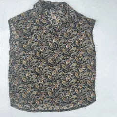 PAGE BOY　ページボーイ　ペイズリー柄ブラウス　ブラック　フリーサイズ　□〇