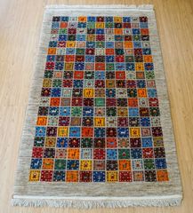 手織りペルシャ絨毯 ギャッベ 新品 366×292cm 10㎡ リズバフト - メルカリ