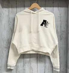 adidas アディダス ショート丈ディズニーパーカー XSサイズ ホワイト シミあり