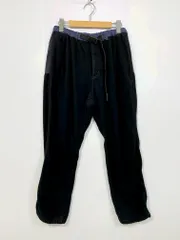 WILDTHINGS ワイルドシングス 生地切り替えデザイン アウトドア 保温 フリース パンツ sizeM/黒×紺  ■■ メンズ