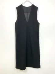 UNFILO アンフィーロ Iラインシルエット ウールライク ジャンスカ ワンピース sizeS/黒 ■■ レディース