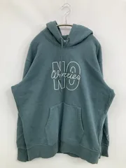 UNIQLO ユニクロ パーカー XL グリーン コットン スウェット 前面プリント プルオーバー 長袖