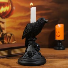 キャンドルホルダー キャンドルスタンド カラス 樹脂 インテリア 装飾 パーティー リビング ダイニング オシャレ 可愛い 寝室 ユニークデザイン