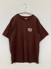 RODEO CROWNS ロデオクラウンズ Tシャツ/カットソー FREE ブラウン 前面プリント バックプリント ブランドロゴ ミドル丈 半袖 クルーネック(丸首)