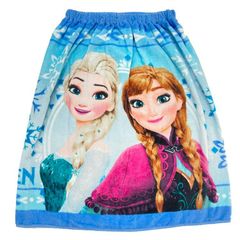 アナと雪の女王 ラップタオル キッズ 女の子 小学生 子ども ネームタグ付き 巻きタオル ディズニー プリンセス 60cm 丈 綿100% ディズニープリンセス 子供用 タオル マキタオル ラップドレス ドレス タオル ゴム入り プール スイミング 海水浴