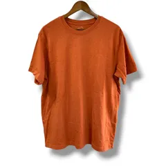 無地 エディーバウアー Eddie Bauer  Tシャツ 橙 オレンジ 古着