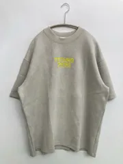 ZARA ザラ Tシャツ/カットソー USA S グレー 前面プリント バックプリント ブランドロゴ ミドル丈 半袖 クルーネック(丸首)