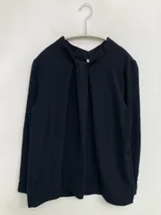 ROPE PICNIC ロペピクニック シャツ/ブラウス 38 ネイビー 無地 ミドル丈 長袖 ノーカラー