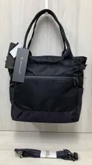 Aquascutum master piece トートバッグ ナイロン ブラック ショルダー付き 220 2481 115