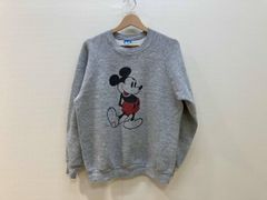 USA製☆Disney ヴィンテージスウェット ビッグロゴミッキー 刺繍 人気L 