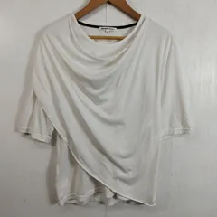 semanticdesign セマンティックデザイン ドレープ デザイン カットソー L ホワイト系 五分袖 C629
