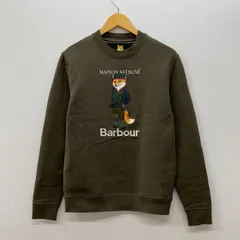 Barbour × MAISON KITSUNE バブアー メゾンキツネ クルーネック スウェット トレーナー サイズS