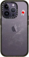 CASETiFY インパクト iPhone 14 Pro ケース [MIL規格準拠 (4x MIL-STD-810G)/2.5mからの落下試験をクリア] - Love Space - グロッシー ブラック