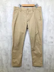 Levis リーバイス スラックス スリムテーパード チノ パンツ sizeW33L32/ベージュ ■■ メンズ