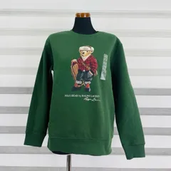 新品タグ付き ポロ ラルフローレン キッズ ベア スウェット トレーナー グリーン Lサイズ 14-16 POLO RALPH LAUREN