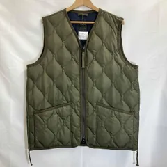 TAION / タイオン / ダウンベスト / ミリタリーVネックジップダウンベスト / ミリタリー / 表記サイズXL / オリーブ