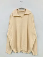 ニット/セーター アイボリー ウール・ニット 無地 ミドル丈 長袖