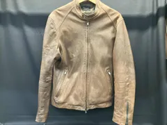 UNITED ARROWS ユナイテッドアローズ シングルライダース 6125-699-0011 やぎ革 L ブラウン 