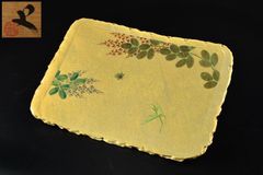 古布 敷き布 蓮の花 蓮の葉 絞り染め 絹？ 珍品 古美術 骨董 古民芸